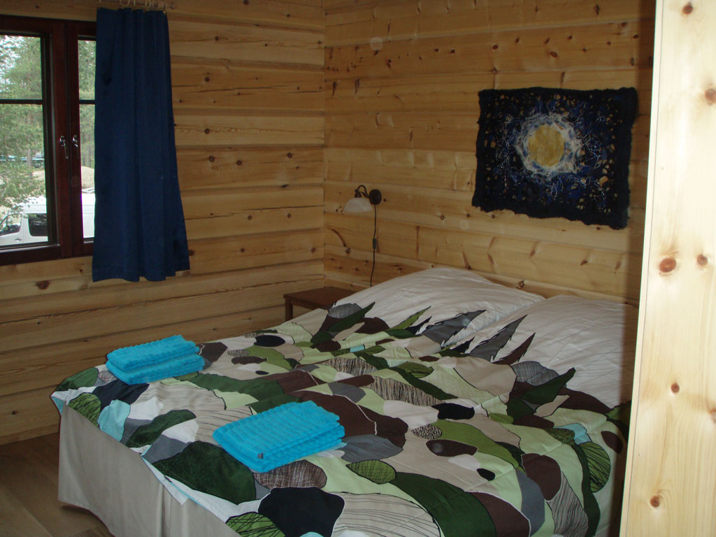 Doppelzimmer in Ivalo, Lappland, Finnland.